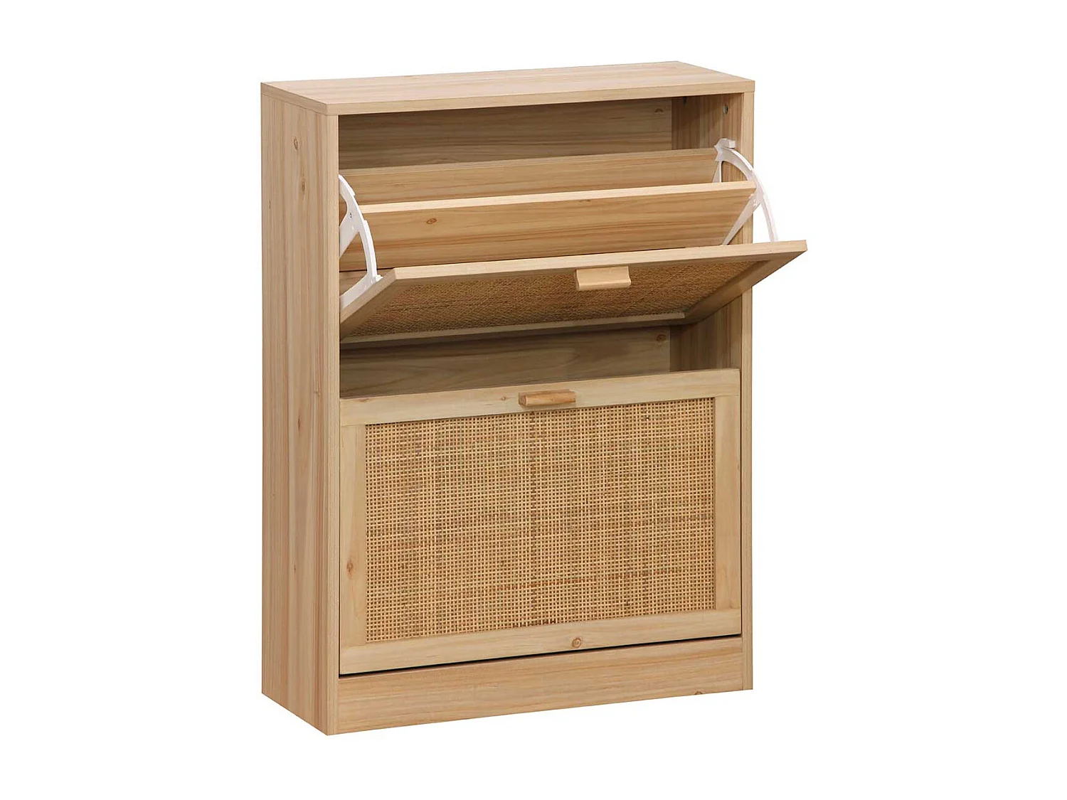 Zapatero Décor 2 puertas 12 pares natural 82x60x24 cm Adec