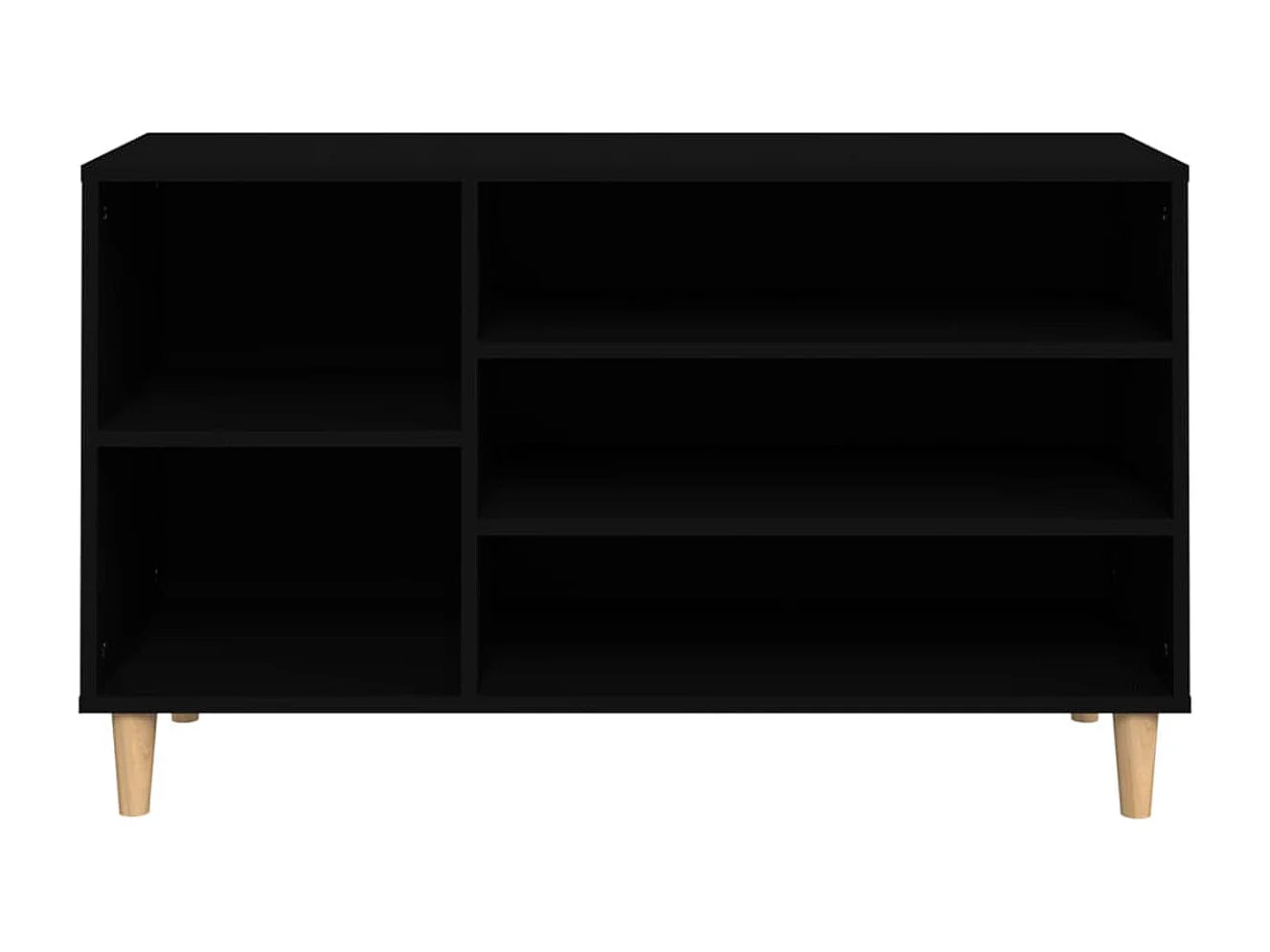 Schuhregal Schwarz 102x36x60 cm Holzwerkstoff