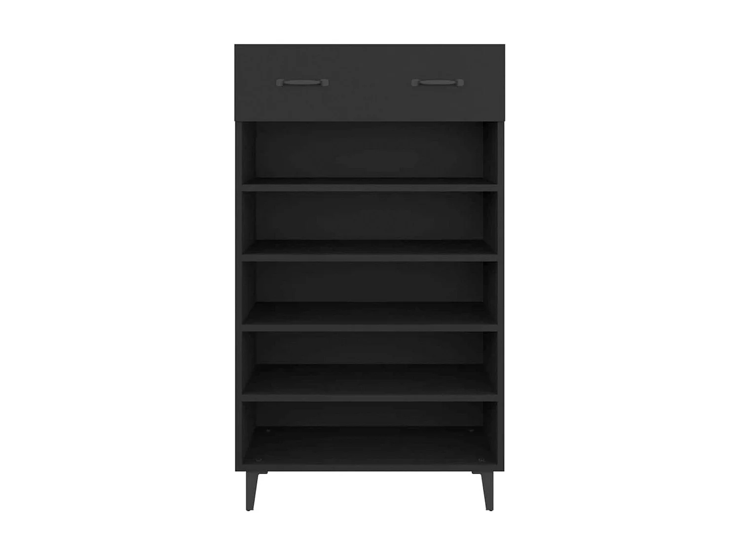 vidaXL Armoire à chaussures Noir 60x35x105 cm Bois d'ingénierie