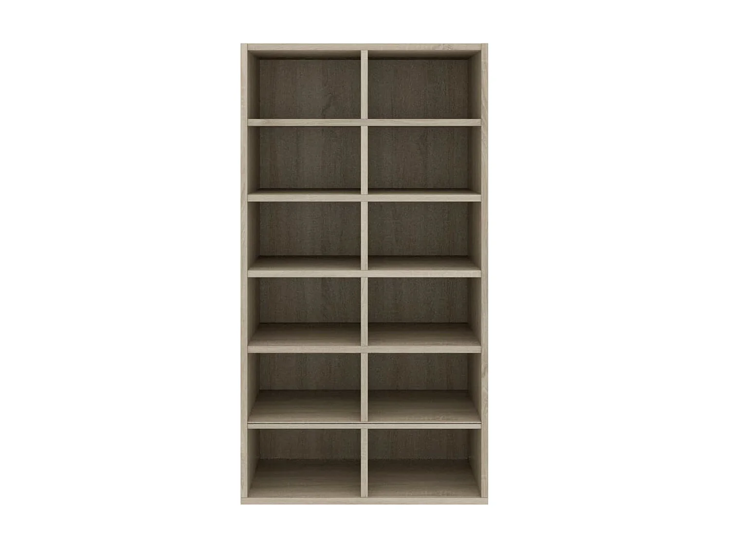 Schuhregal Sonoma-Eiche 54x34x100,5 cm Holzwerkstoff