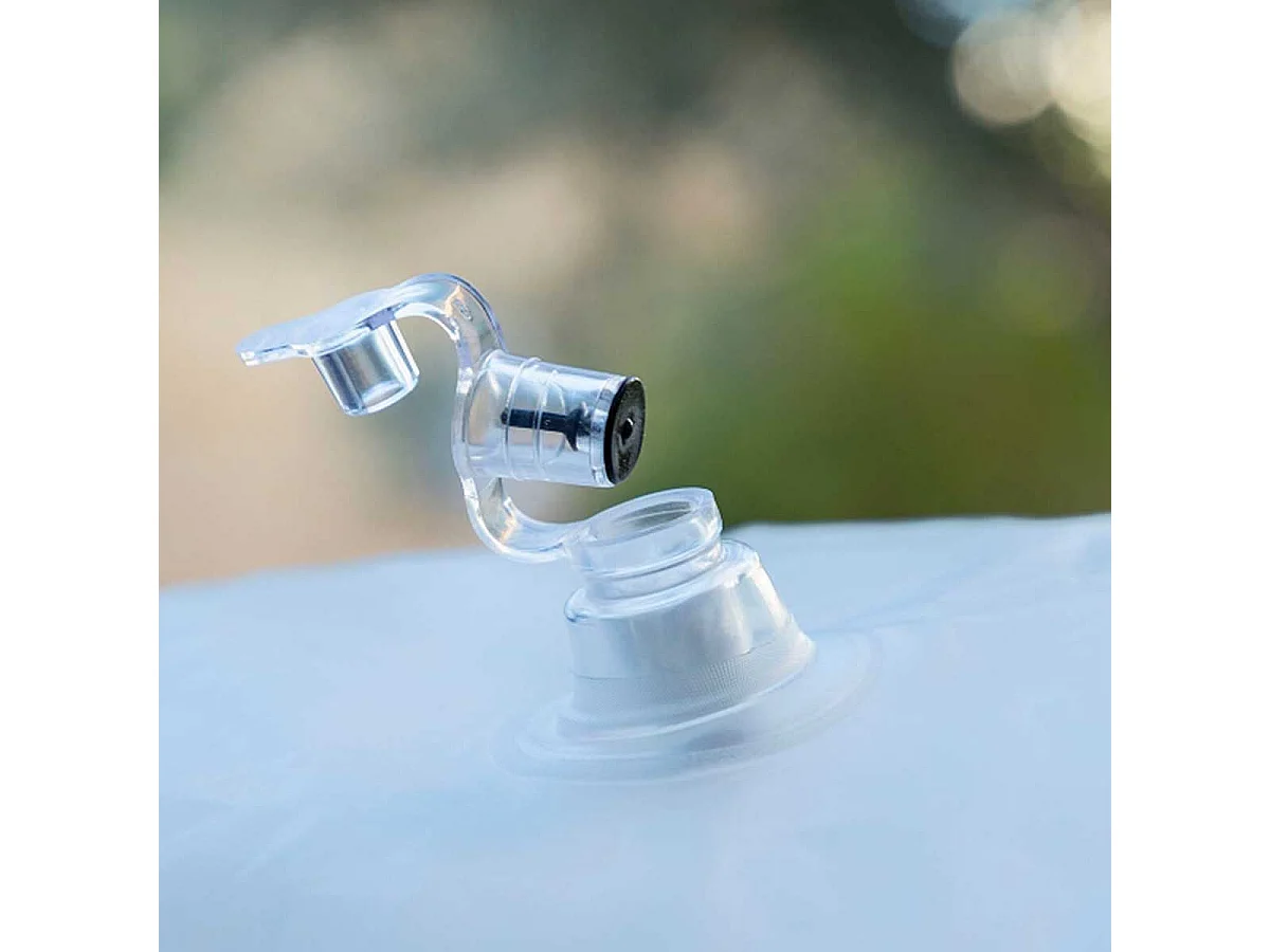 Asiento hincahble Pulight Innovagoods con LED y mando a distancia multicolor Ø50x30 cm