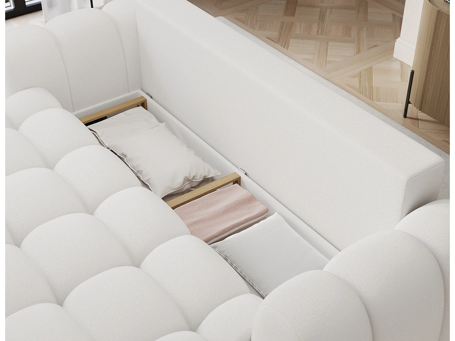 Canapé design COCOON – Le confort moderne au service de votre quotidien-Blanc