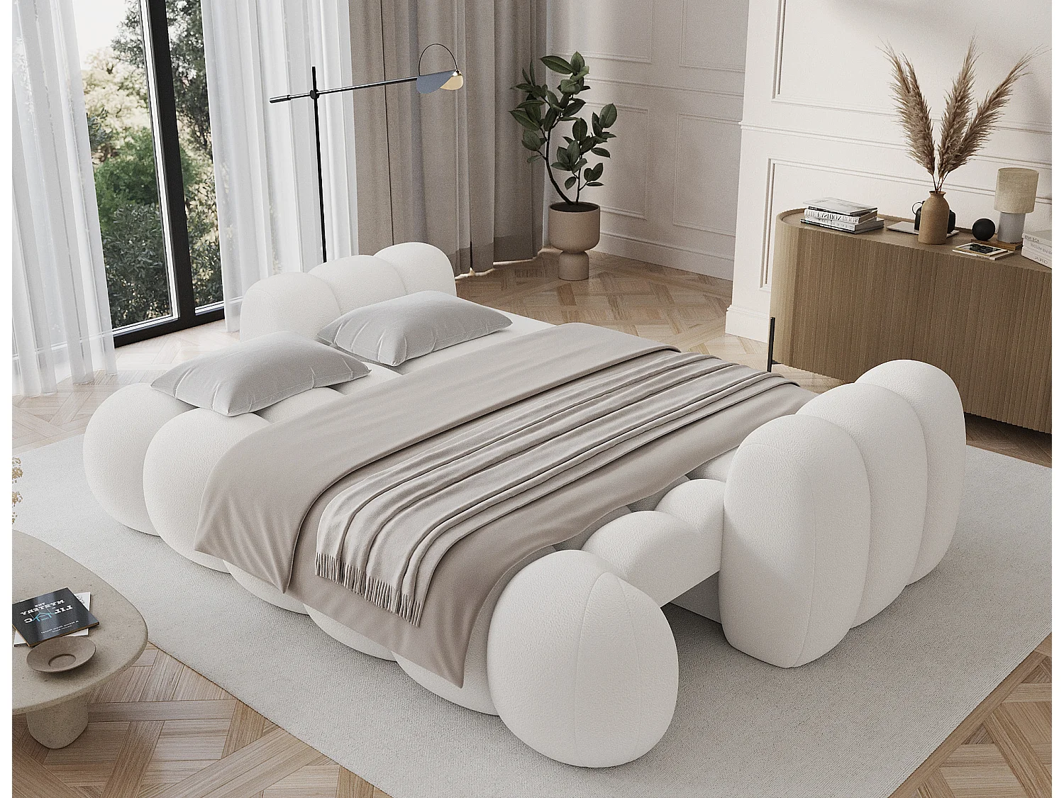 Canapé design COCOON – Le confort moderne au service de votre quotidien-Blanc