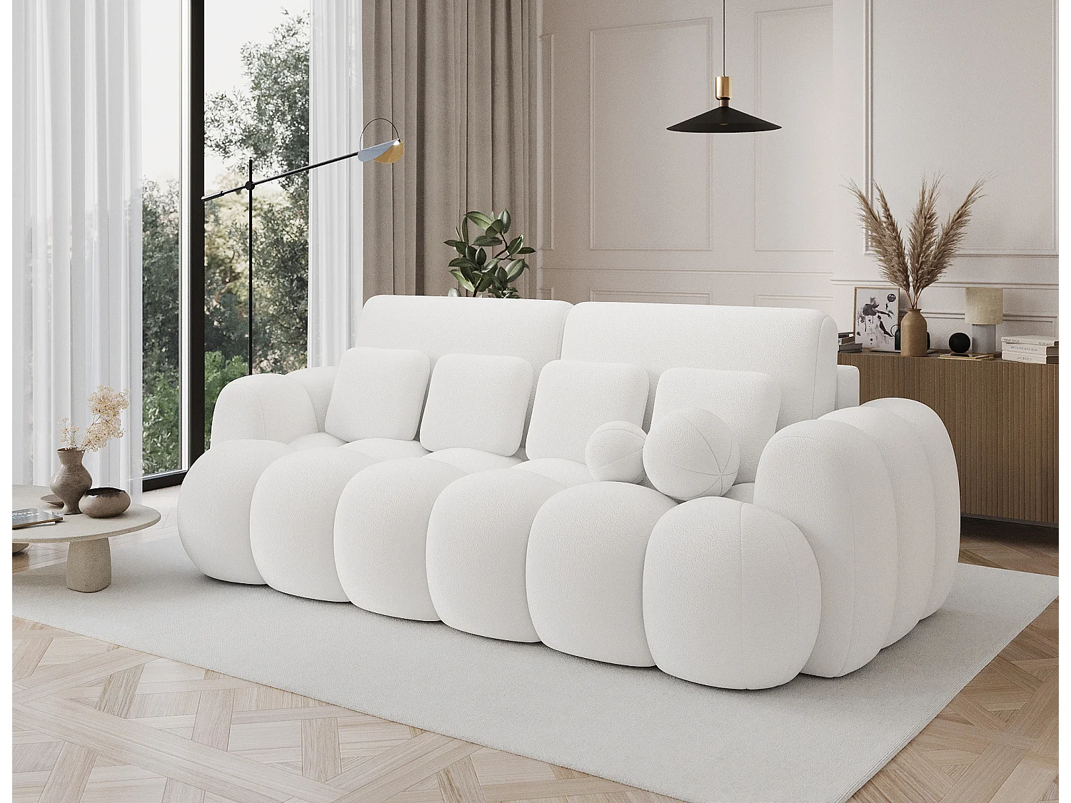 Canapé design COCOON – Le confort moderne au service de votre quotidien-Blanc