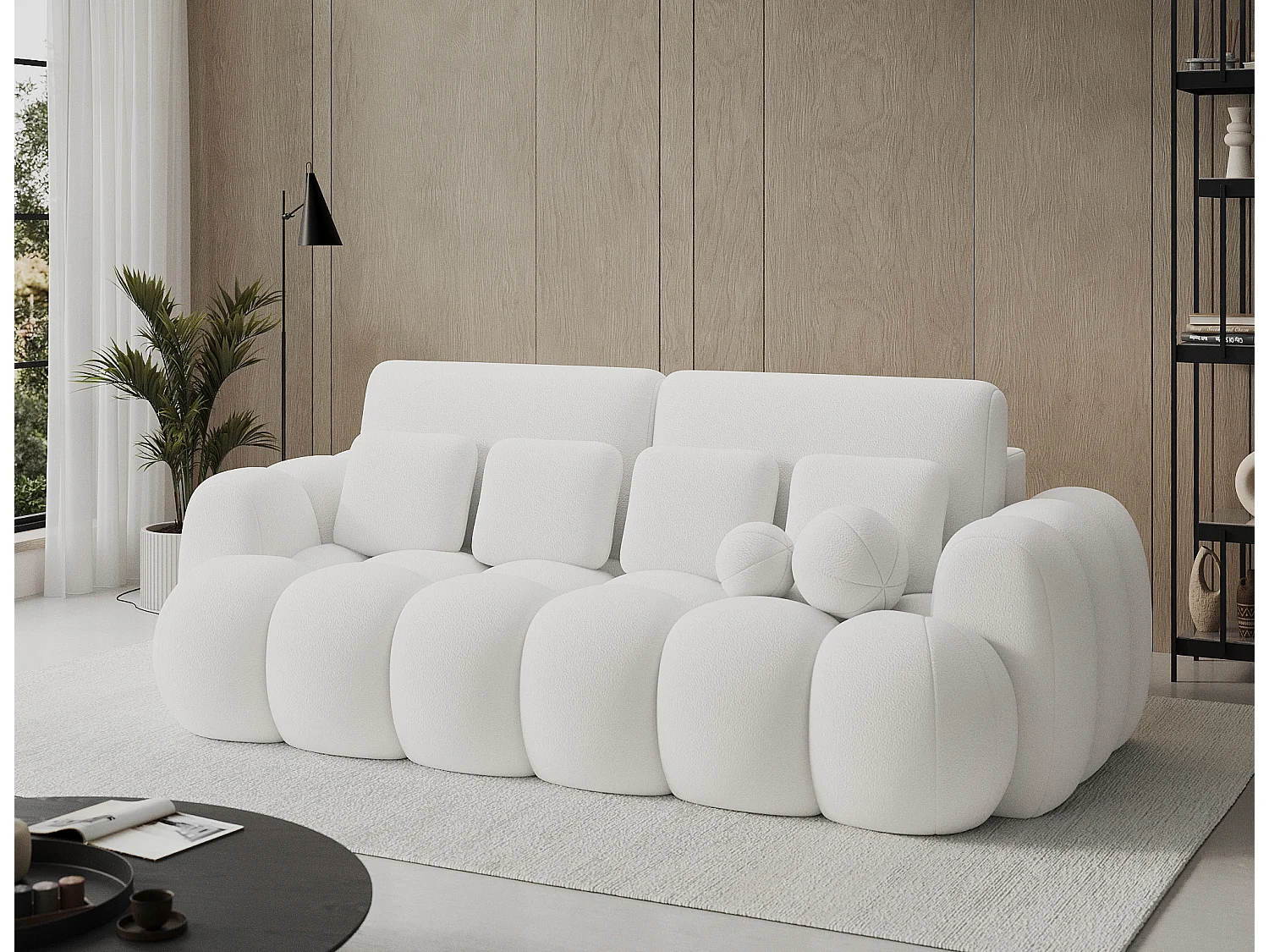 Canapé design COCOON – Le confort moderne au service de votre quotidien-Blanc