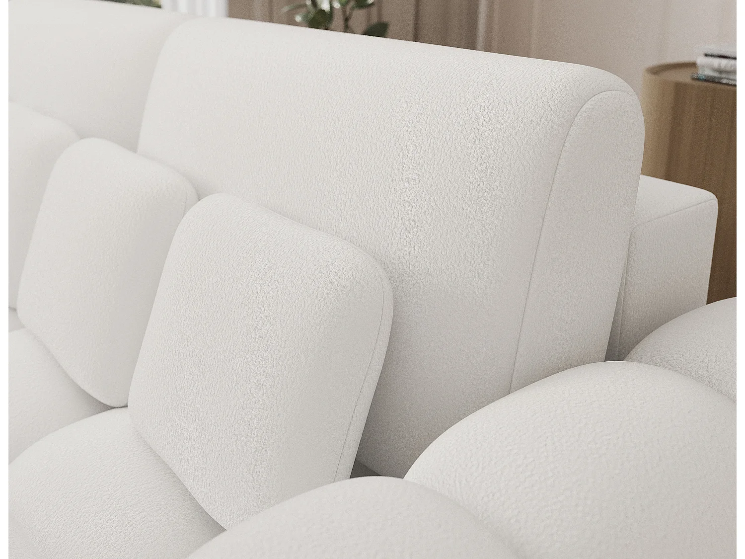 Canapé design COCOON – Le confort moderne au service de votre quotidien-Blanc