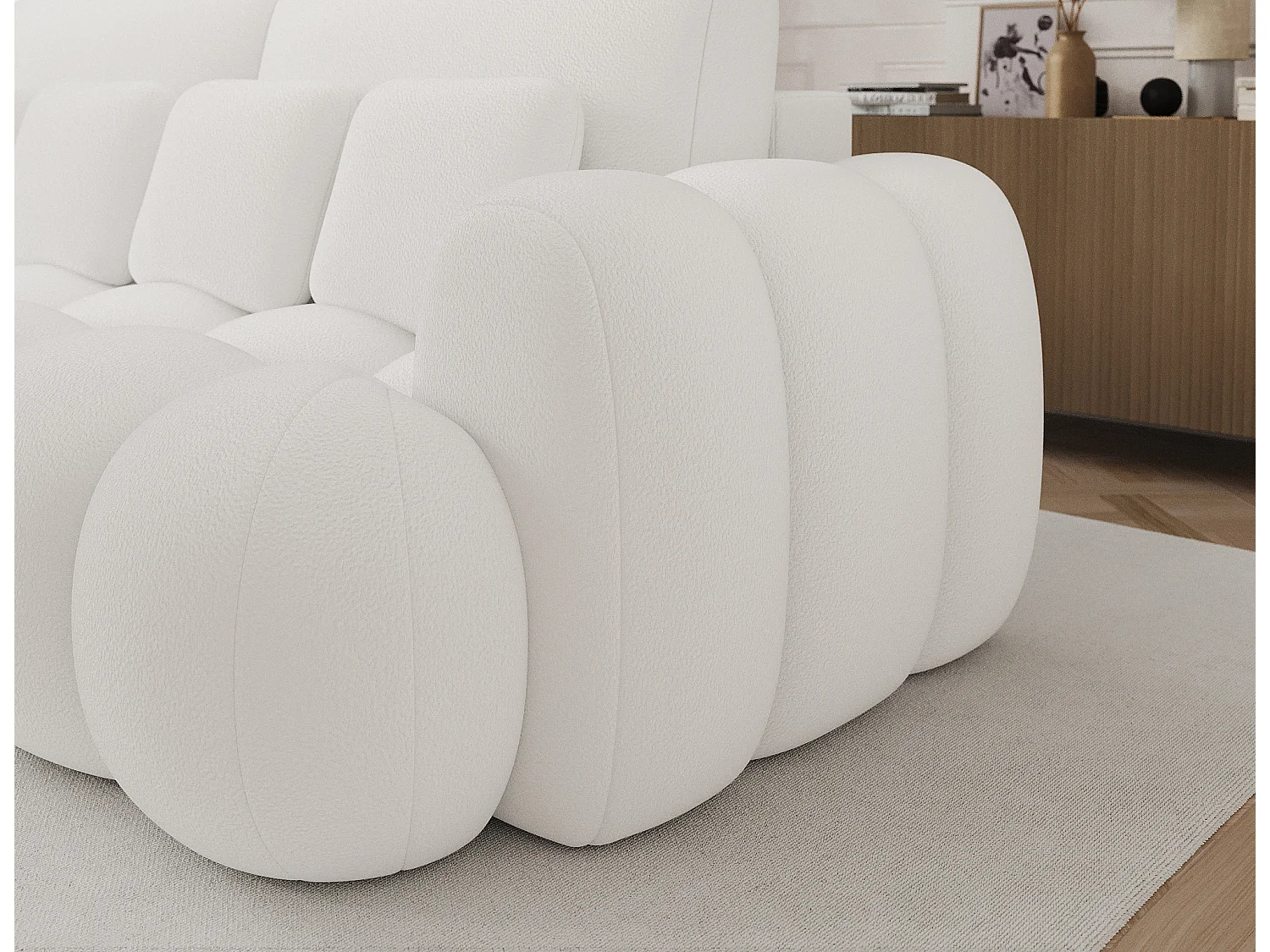 Canapé design COCOON – Le confort moderne au service de votre quotidien-Blanc