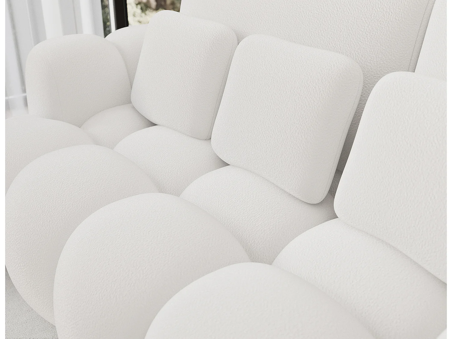 Canapé design COCOON – Le confort moderne au service de votre quotidien-Blanc