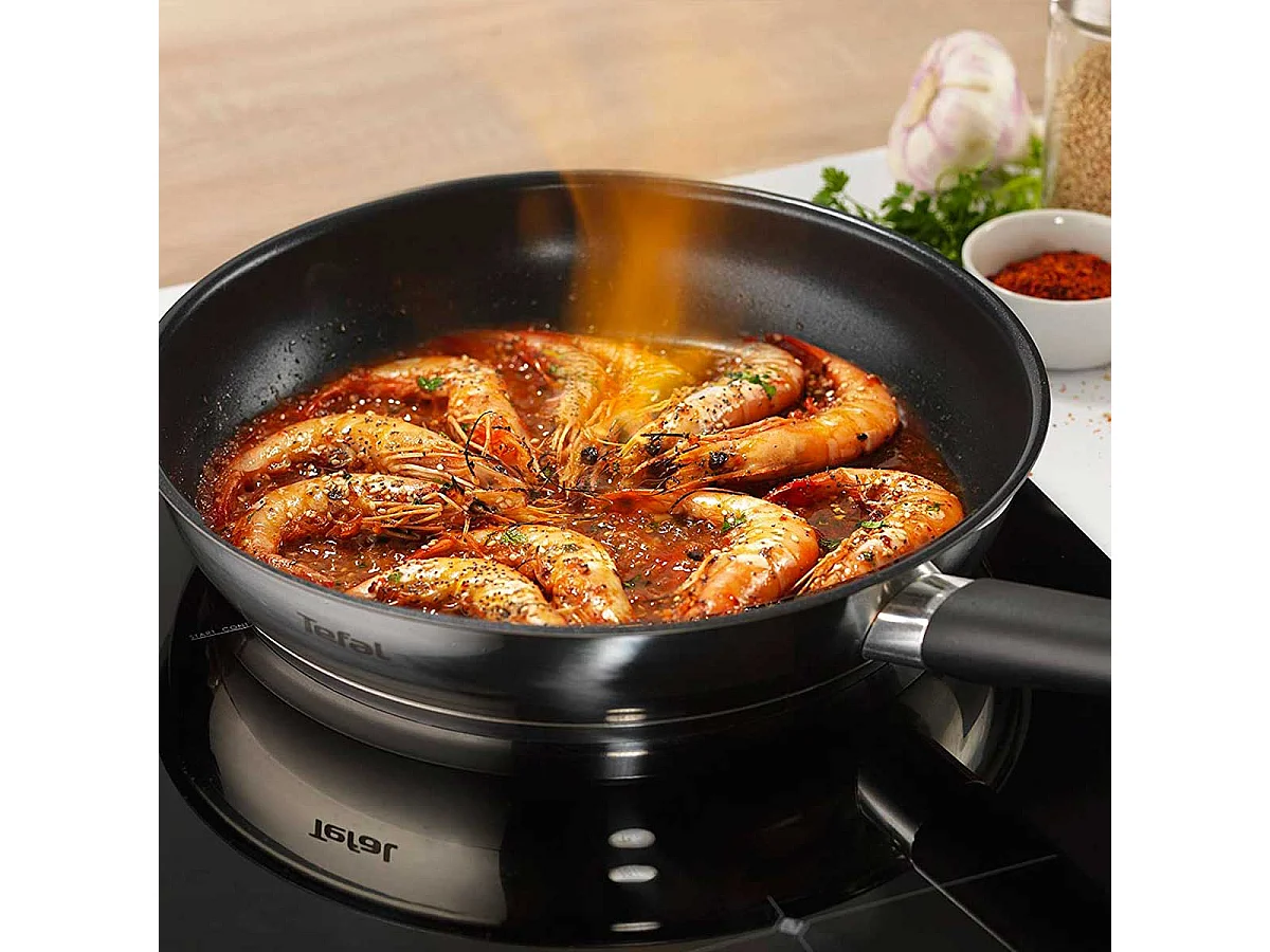 Sartén Emotion Tefal acero inoxidable Full Induction inox Ø18 cm