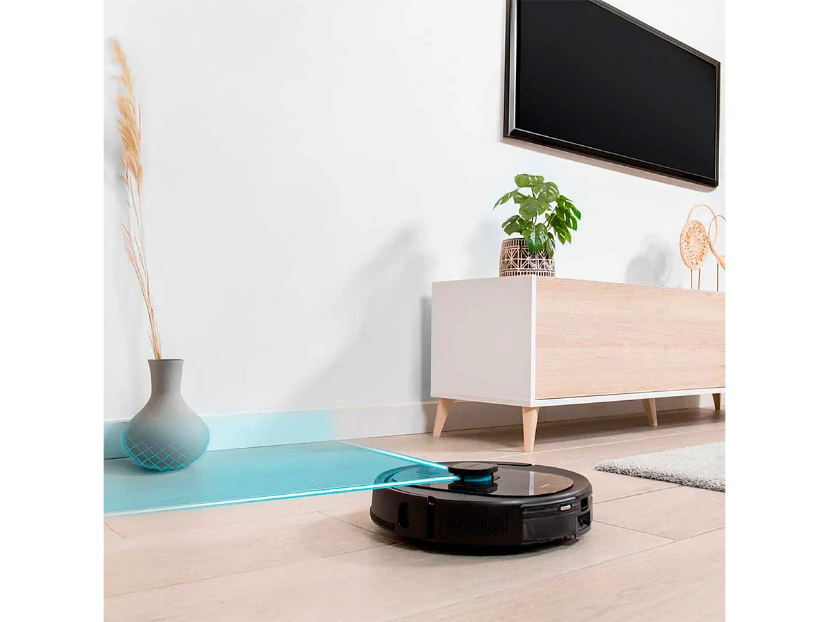 Robot aspirador Cecotec Conga 7490 Immortal X-Treme 2600Pa 4 en 1 conexión WiFi negro