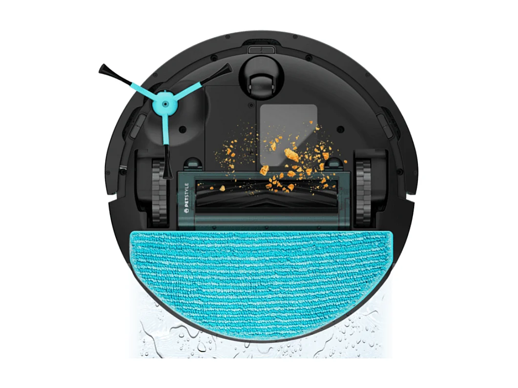 Robot aspirador Cecotec Conga 8490 Ultimate Ultra Power Home 7000Pa 4 en 1 + base autovaciado negro