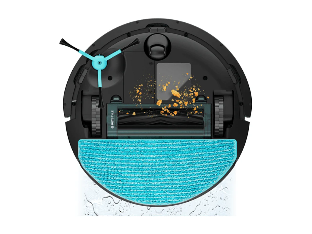 Robot aspirador Cecotec Conga 8490 Ultimate Ultra Power Home 7000Pa 4 en 1 + base autovaciado negro