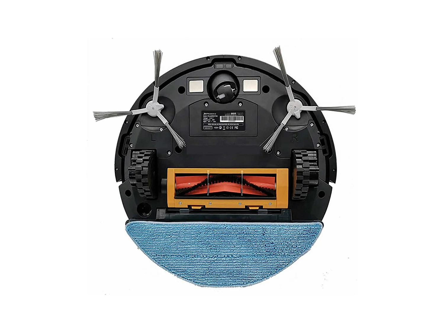 Robot aspirador Laserbot 360 Phoenix 4 en 1 mapeo láser control por App negro