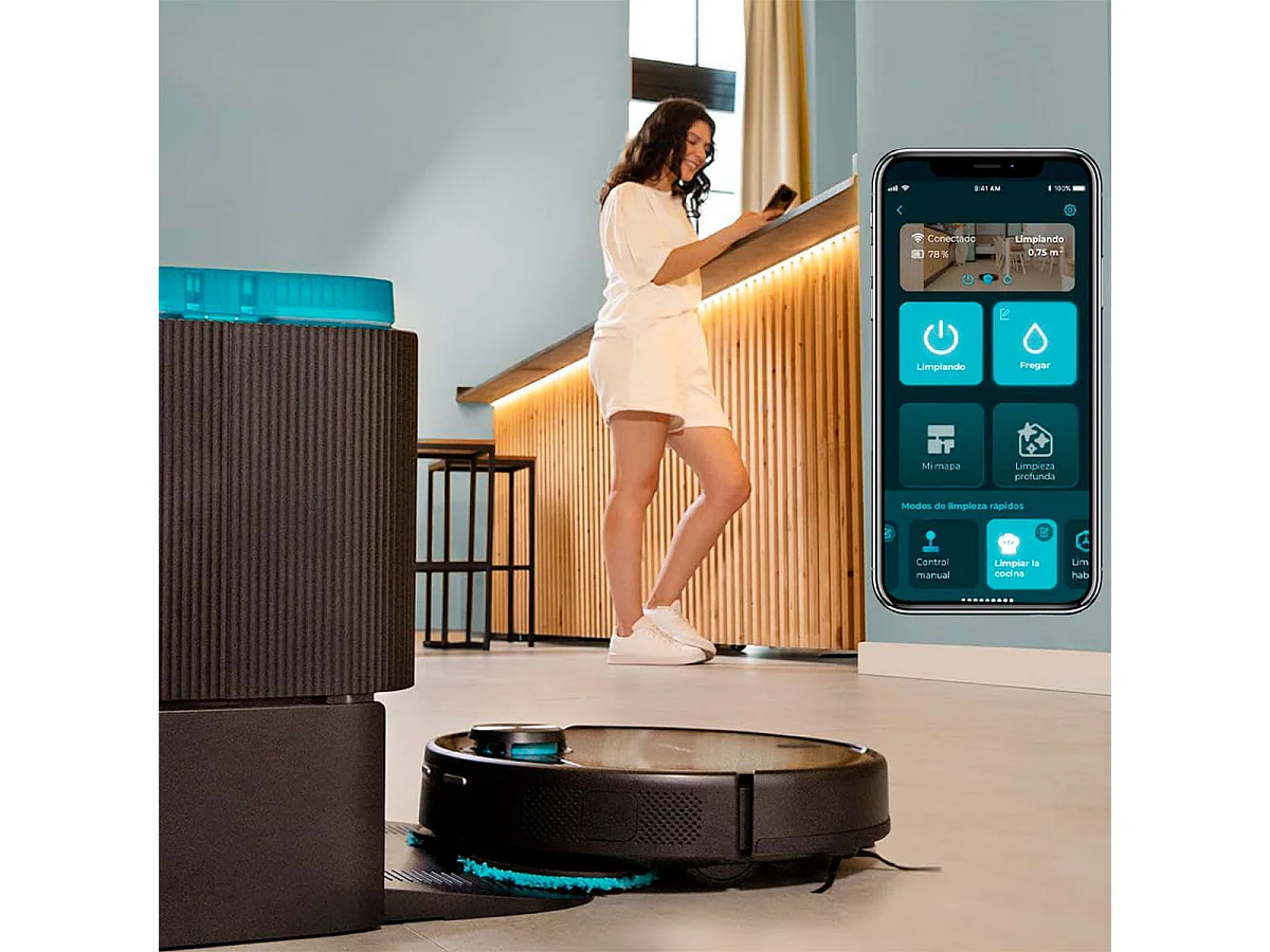 Cecotec Conga 11090 Spin Revolution Home&Wash 2 L Senza sacchetto Nero