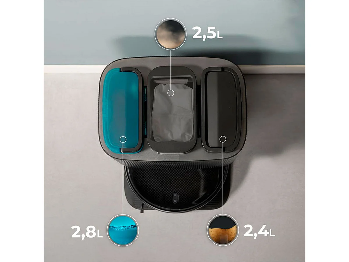 Cecotec Conga 11090 Spin Revolution Home&Wash 2 L Senza sacchetto Nero
