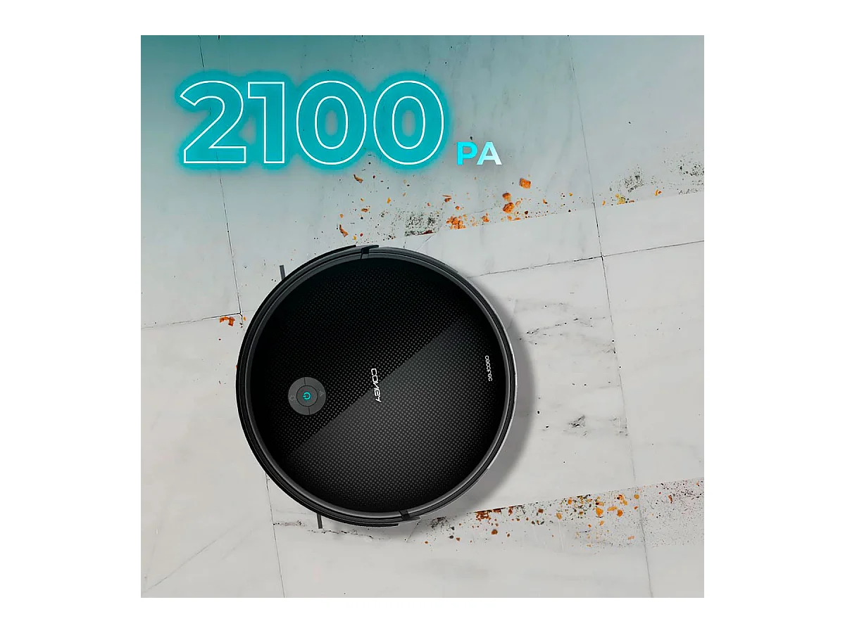 Robot aspirador Cecotec Conga 2499 Ultra Home Advanced 2100Pa 4 en 1 conexión WiFi con accesorios negro