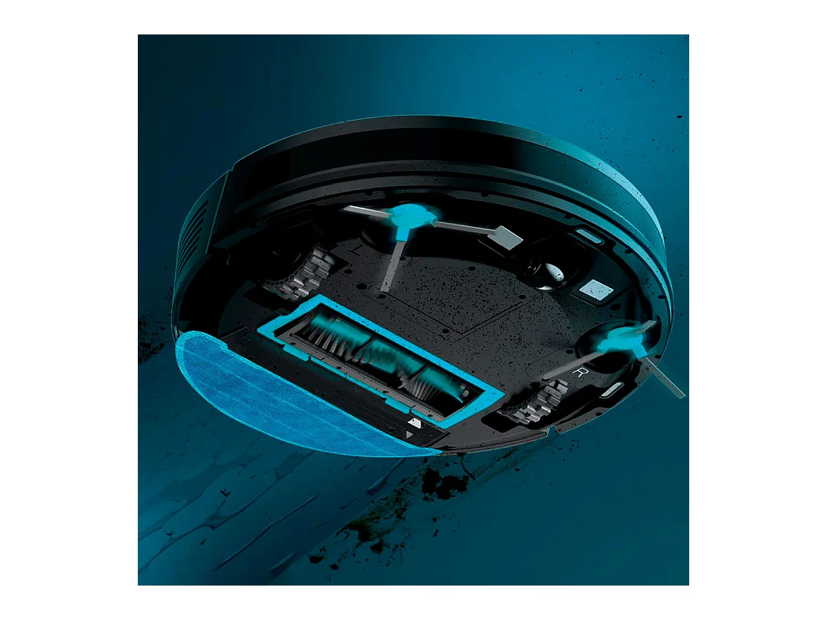 Robot aspirador Cecotec Conga 2499 Ultra Home Advanced 2100Pa 4 en 1 conexión WiFi con accesorios negro