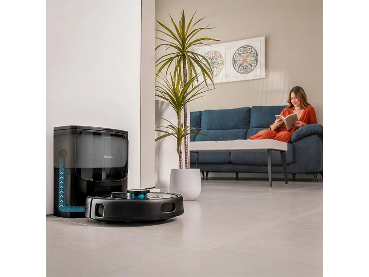Robot aspirador Cecotec Conga 9590 Spin Revolution Ultra Power Home 10000Pa 4 en 1 negro