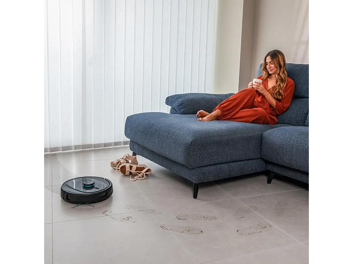 Robot aspirador Cecotec Conga 9590 Spin Revolution Ultra Power Home 10000Pa 4 en 1 negro