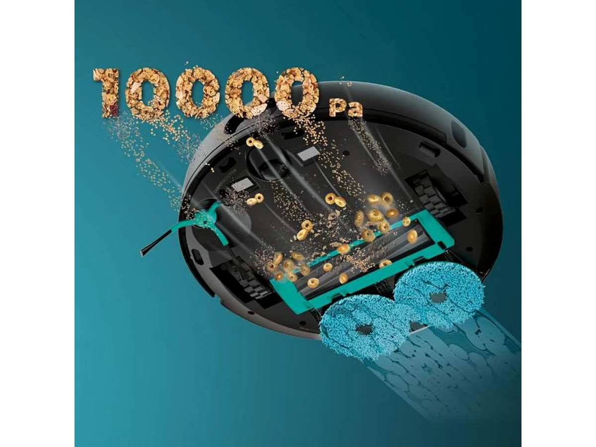 Robot aspirador Cecotec Conga 9590 Spin Revolution Ultra Power Home 10000Pa 4 en 1 negro