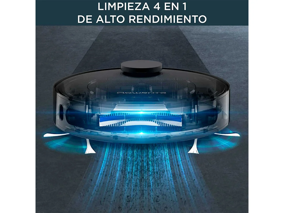 Robot aspirador X-Plorer Serie 75 Animal Care Rowenta 2700Pa 4 en 1 WiFi negro