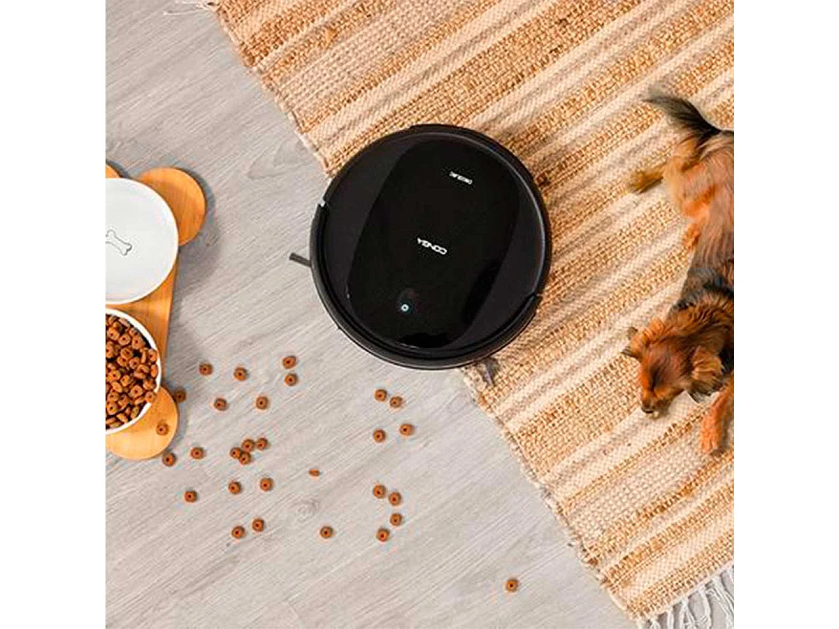 Robot aspirador Cecotec Conga Perfect & Clean Connected Titanium 4 en 1 negro
