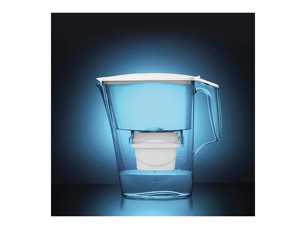Jarra de agua con filtro Liscia Evolve Aqua Óptima 2,5L blanco
