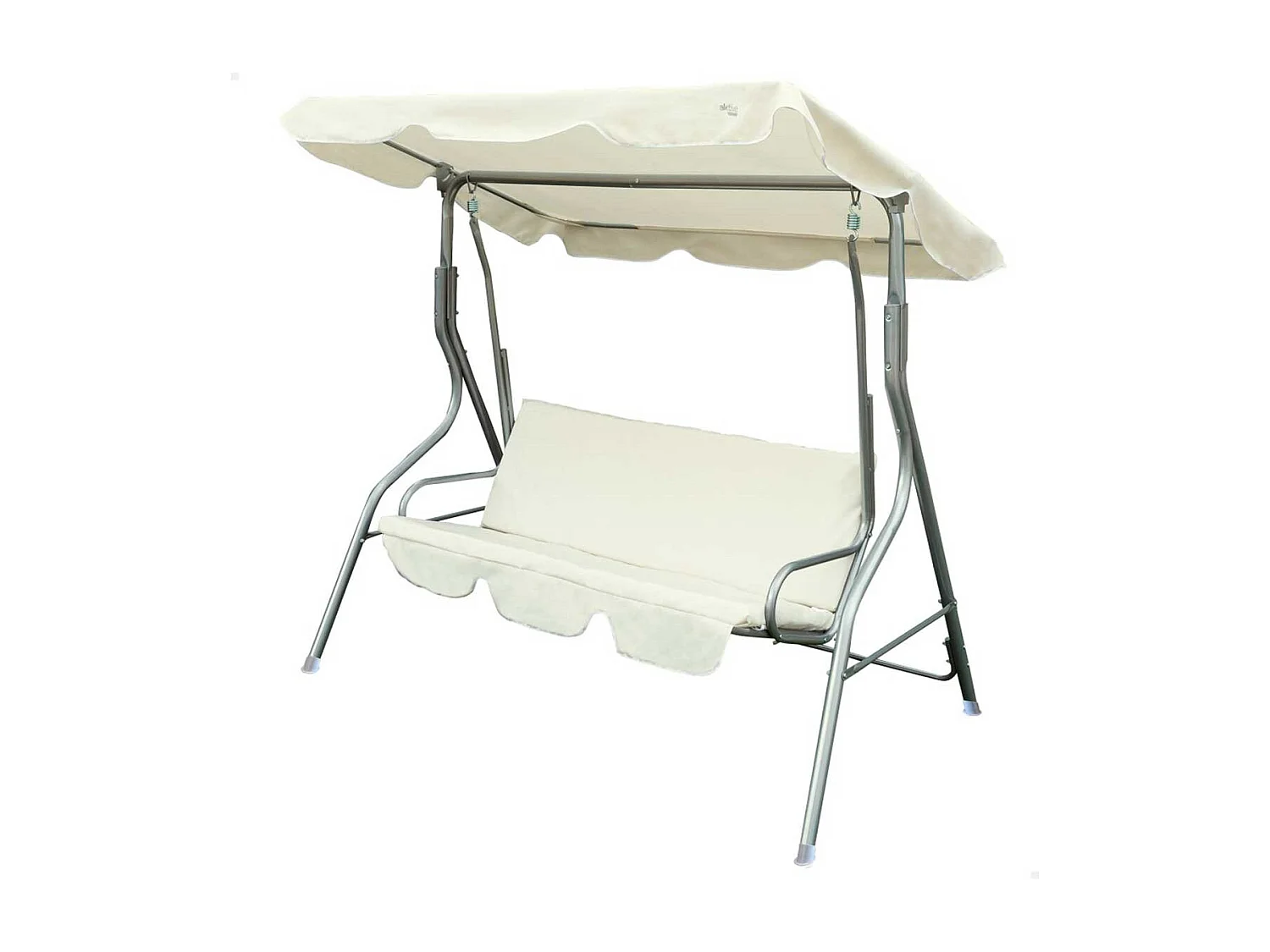 Balancín con toldo Aktive Garden 3 plazas blanco