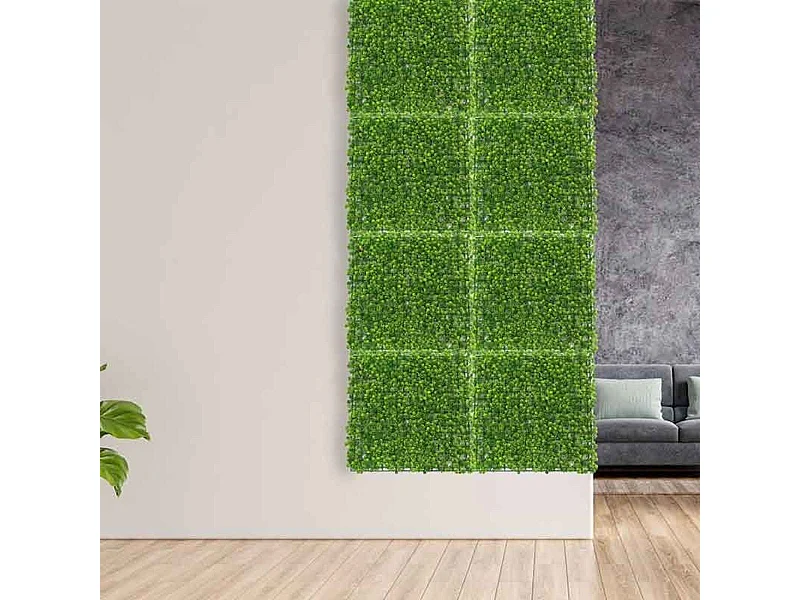 Jardín vertical artificial de suculenta verde 50x50 cm