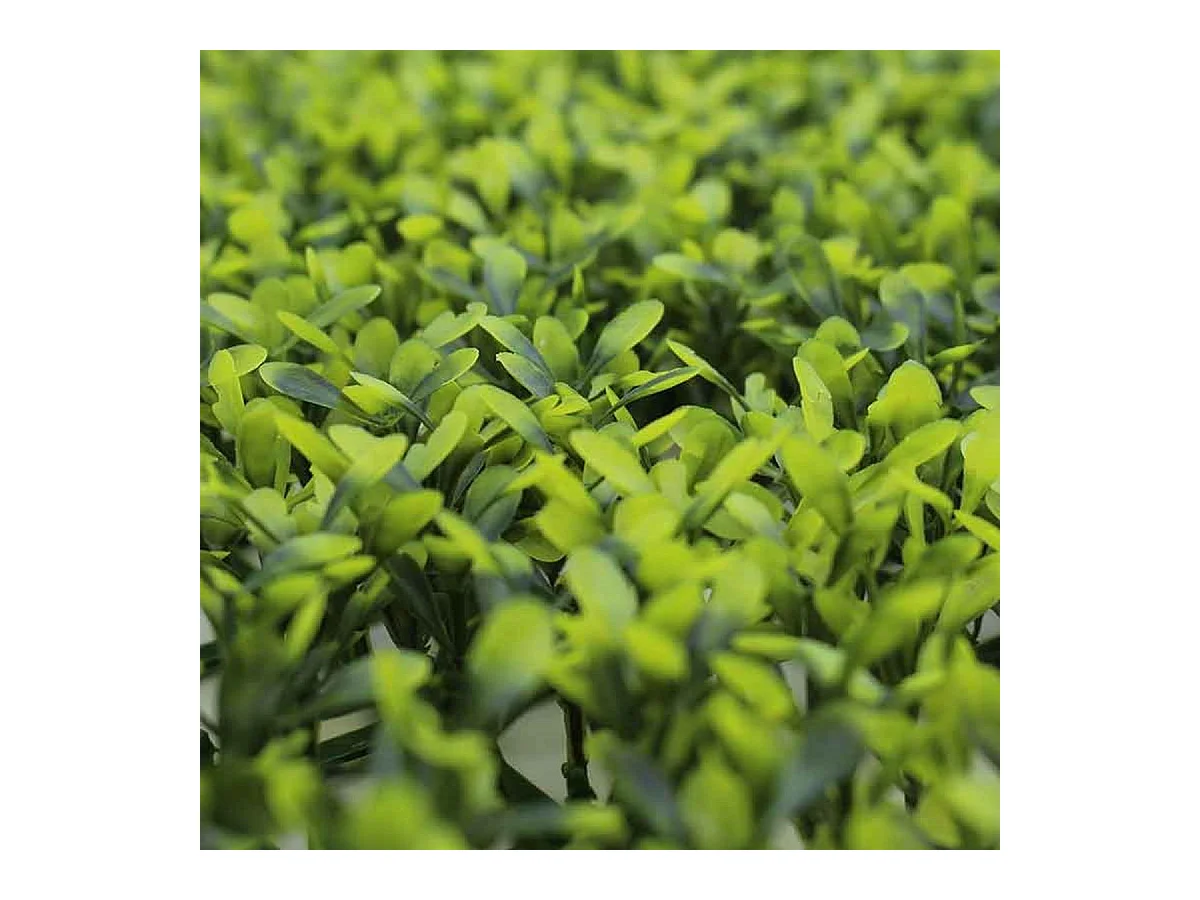 Jardín vertical artificial hoja redondeada verde 50x50 cm