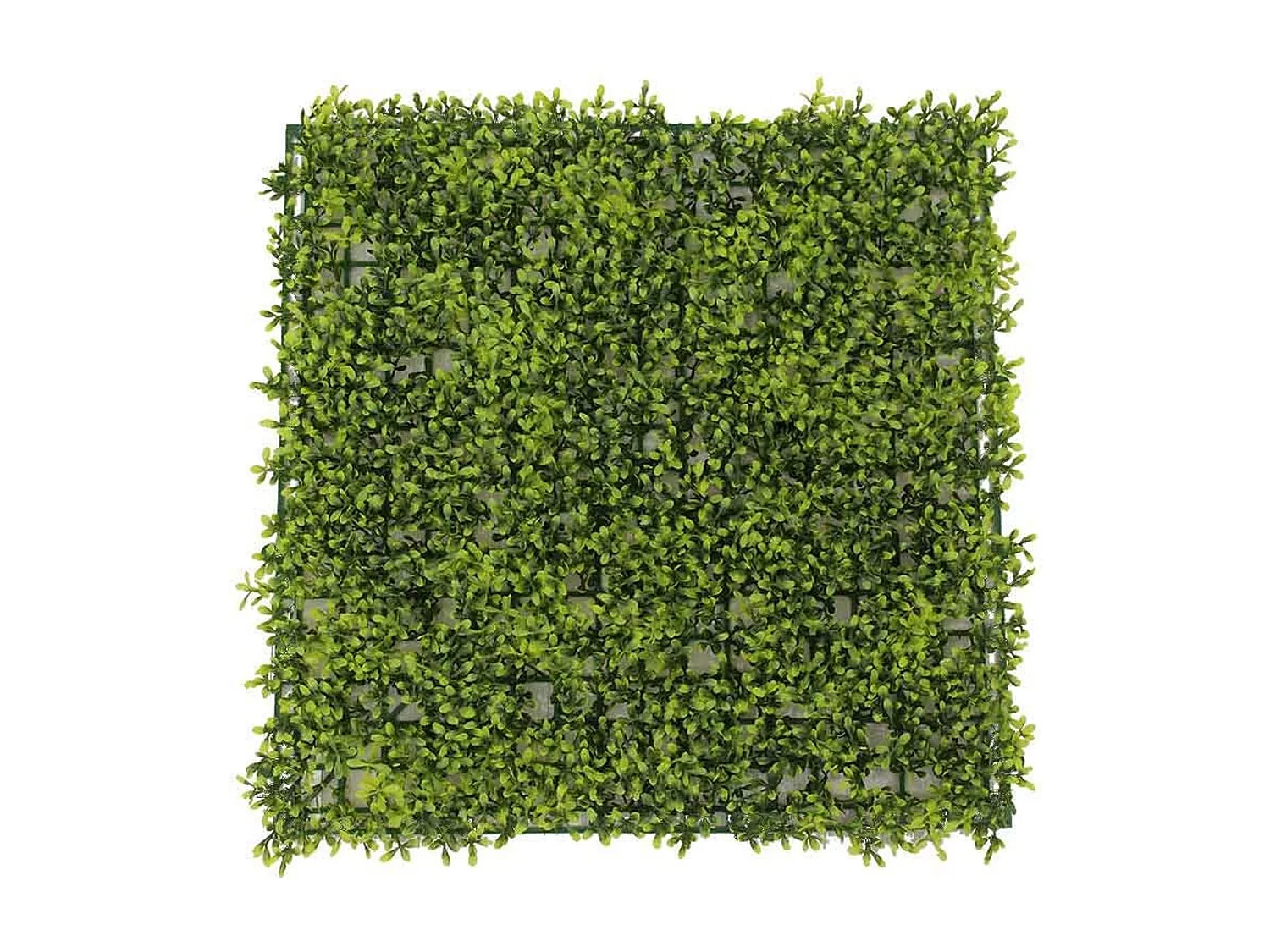 Jardín vertical artificial hoja redondeada verde 50x50 cm