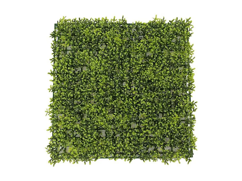Jardín vertical artificial hoja redondeada verde 50x50 cm