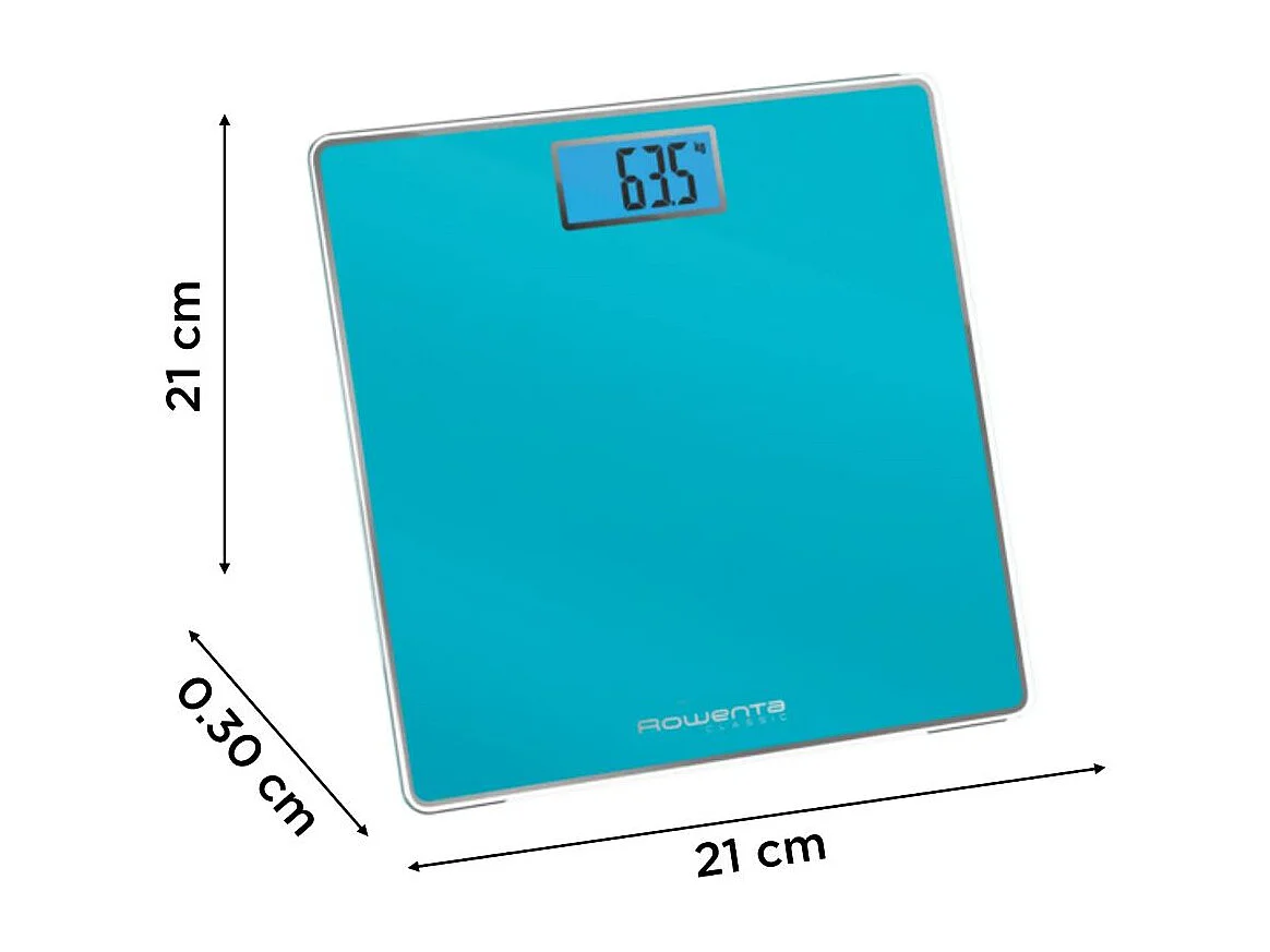 Báscula Rowenta Classic turquesa 21x21 cm