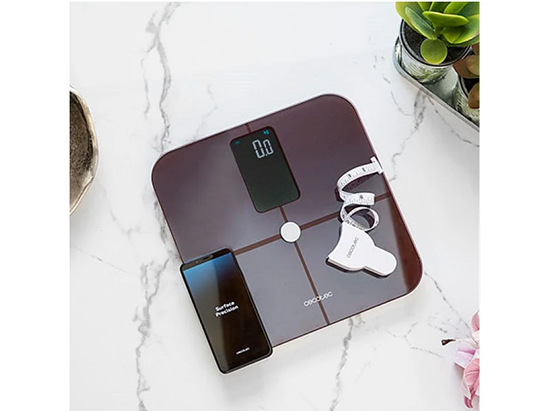 Báscula de baño Surface Precision 10400 Smart Healthy Vision Garnet Cecotec 600mAh Bluetooth/App