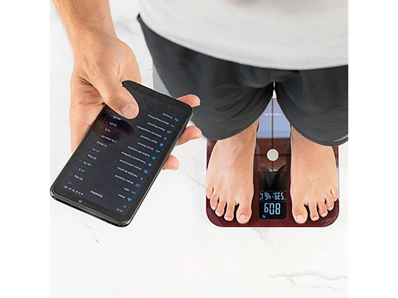 Báscula de baño Surface Precision 10400 Smart Healthy Vision Garnet Cecotec 600mAh Bluetooth/App