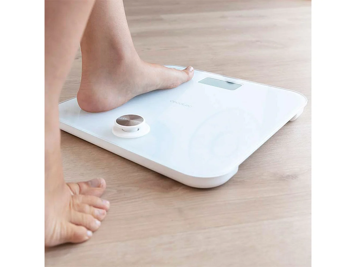 Báscula de baño Cecotec Surface Precision EcoPower 10000 Healthy 180kg sin pilas blanco