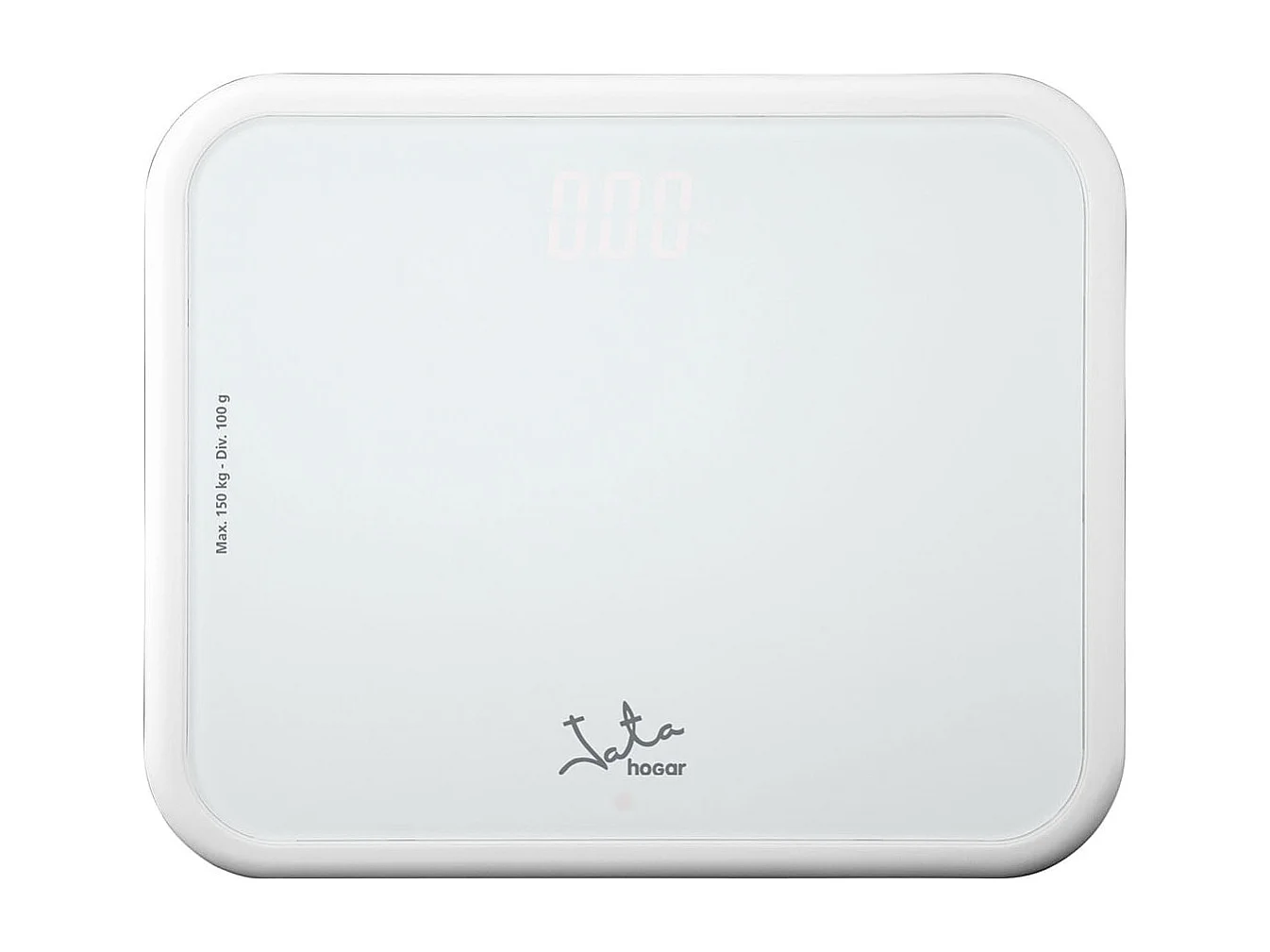 Báscula de baño Jata 535 150kg recargable visor LED blanco