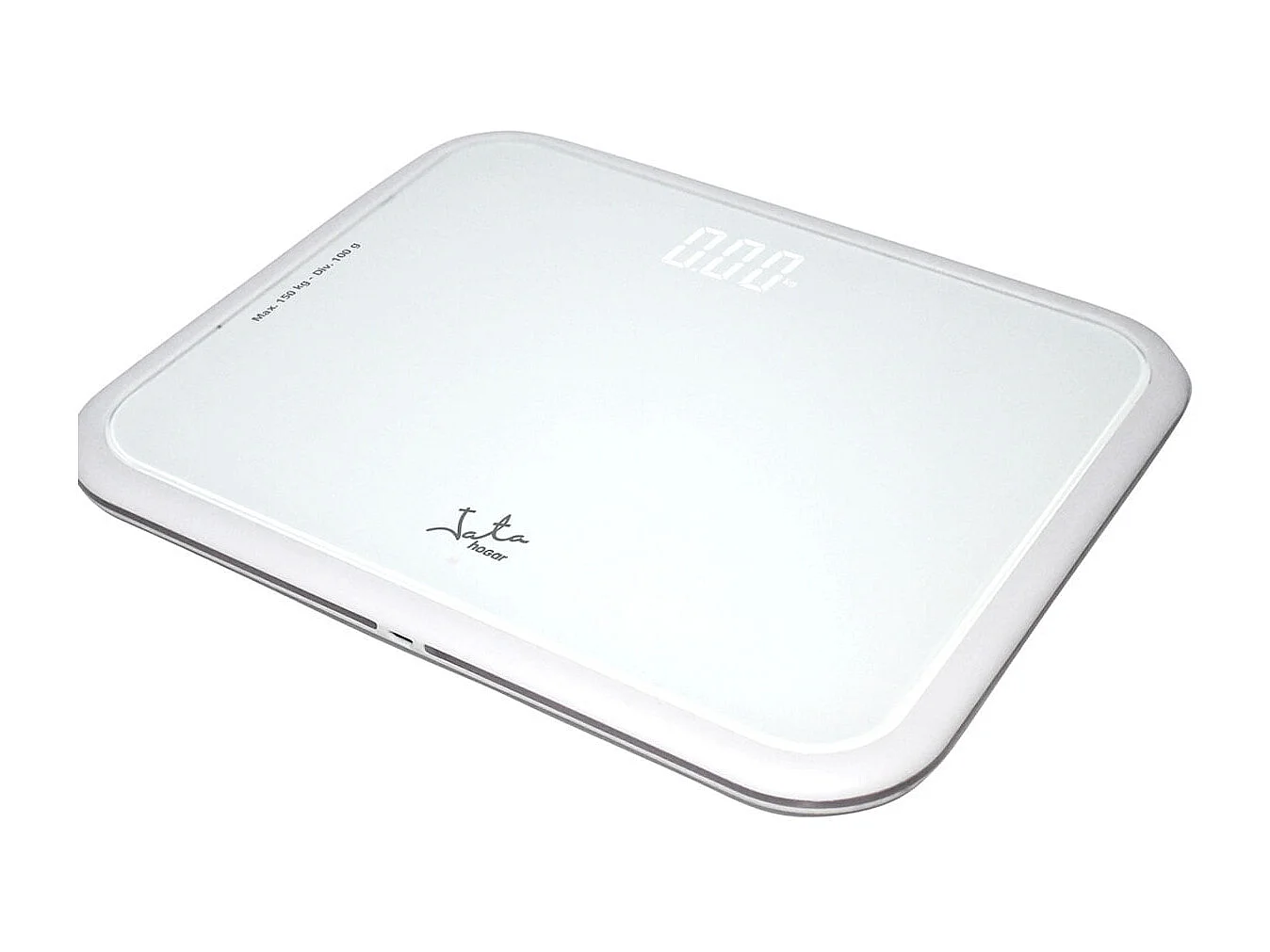 Báscula de baño Jata 535 150kg recargable visor LED blanco