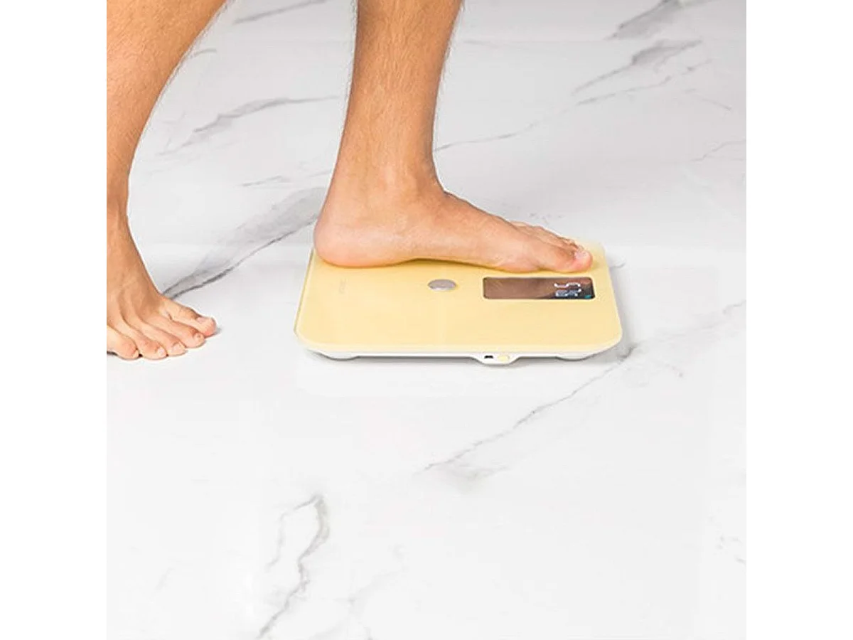 Báscula de baño Surface Precision 10400 Smart Healthy Vision Yellow Cecotec 600mAh Bluetooth/App