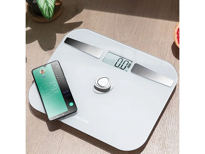 Báscula de baño Surface Precision EcoPower 10200 Smart Healthy White Cecotec Bluetooth/App blanco
