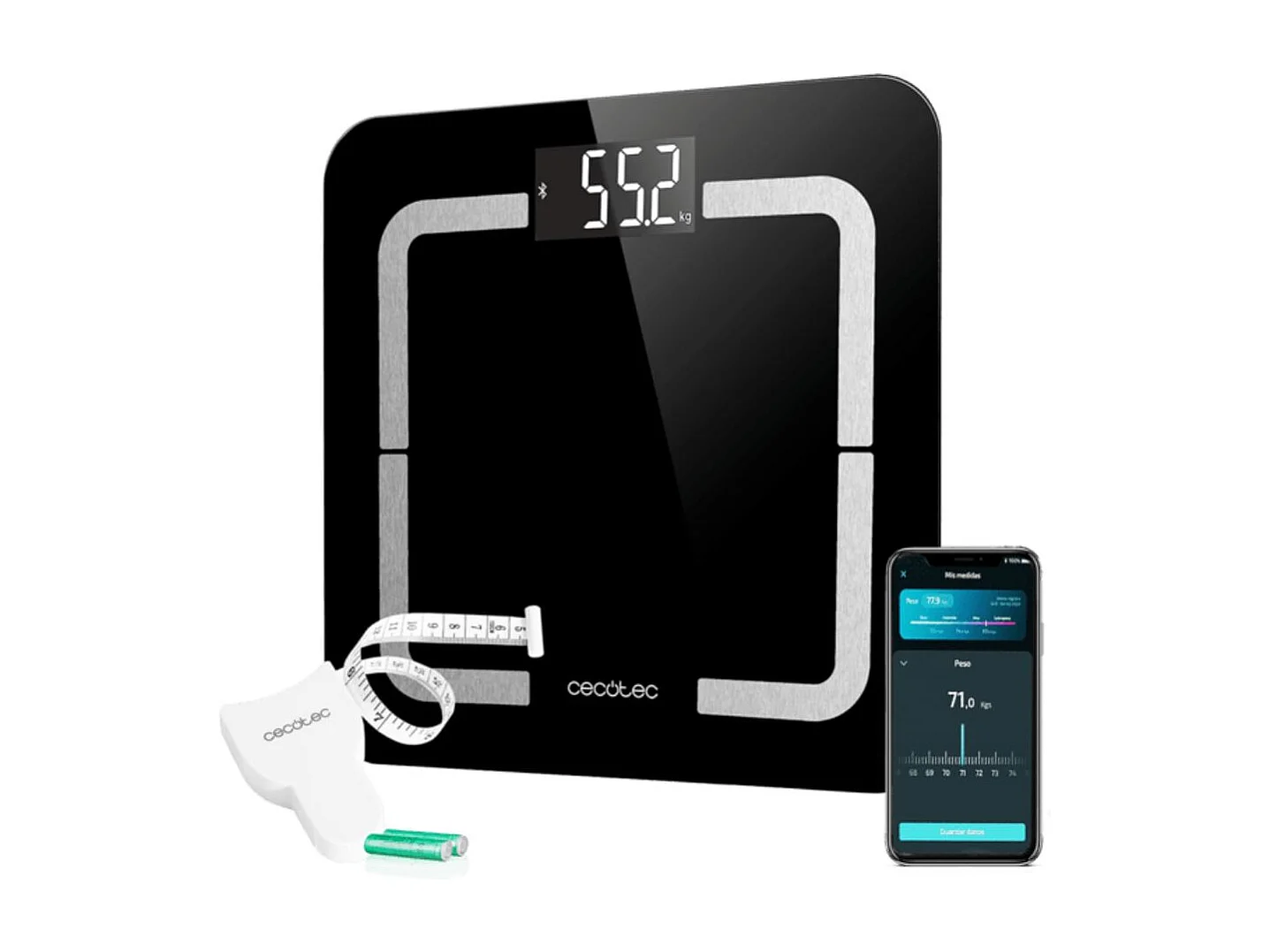 Báscula Cecotec Surface Precision Smart Healthy digital bluetooth con App negro