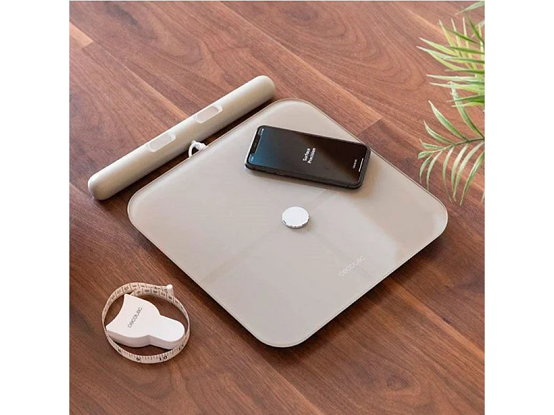 Báscula de baño Cecotec Surface Precision 10600 Smart Healthy Pro Beige control vía App beige