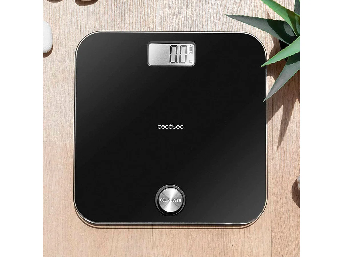 Báscula de baño Cecotec Surface Precision EcoPower 10000 Healthy 180kg sin pilas negro