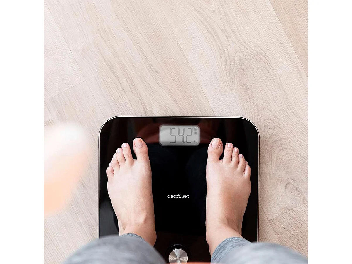 Báscula de baño Cecotec Surface Precision EcoPower 10000 Healthy 180kg sin pilas negro