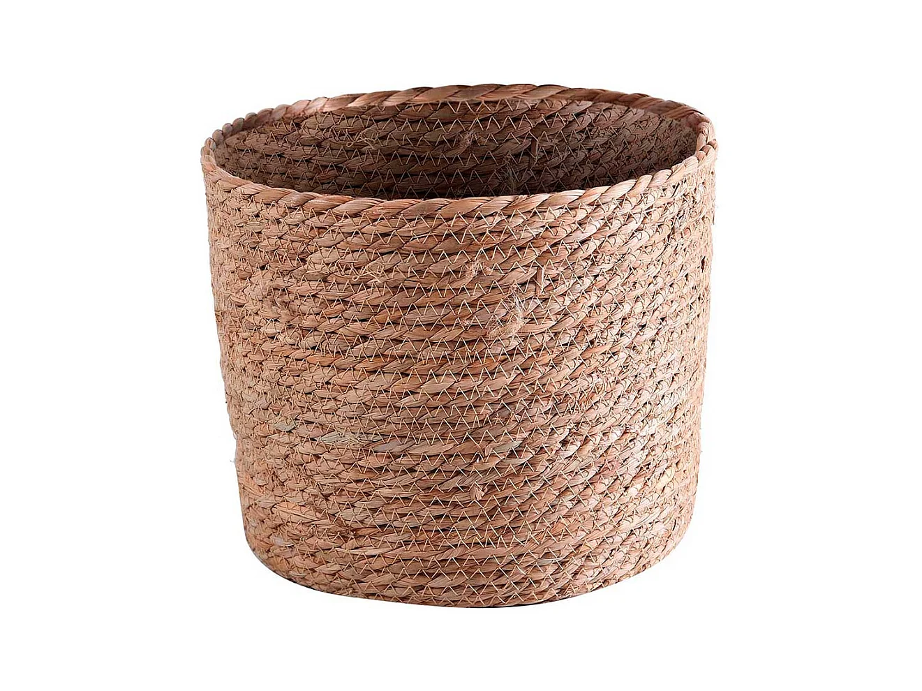 Cesto para plantas artificiales esparto natural marrón Ø26cm Adec