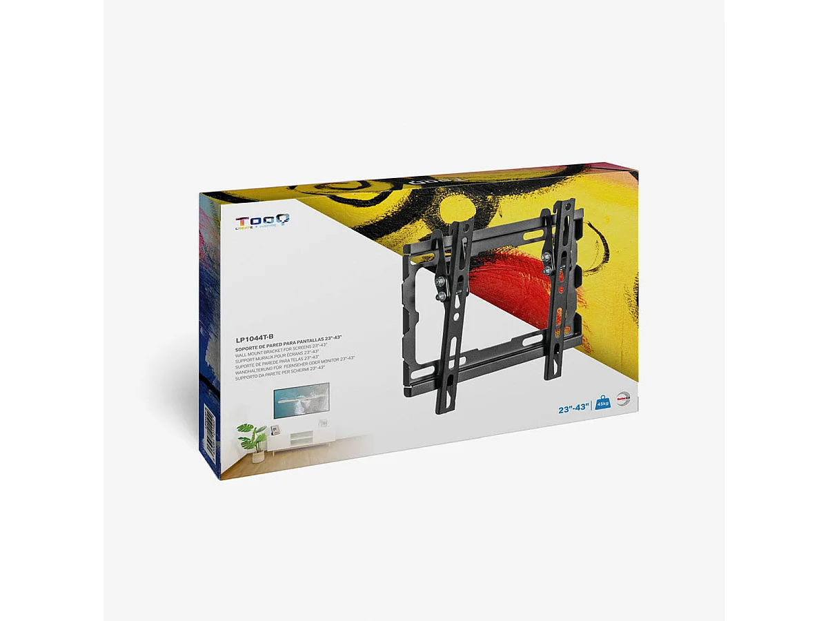 Soporte de TV TooQ LP1044T-B 23''-43'' inclinable negro