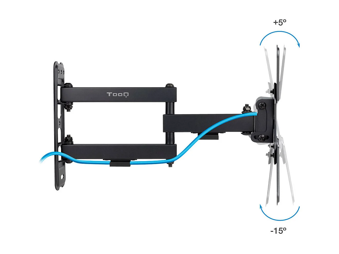 Soporte de TV TooQ LP1345TN-B 13"-43" inclinable y pivotable negro