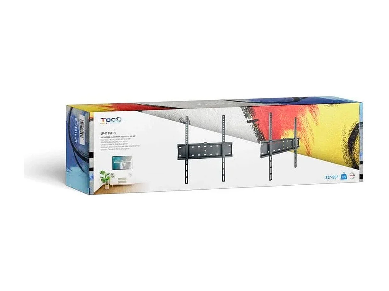 Soporte de TV fijo TooQ LP4155F-B 32''-55'' con nivel negro