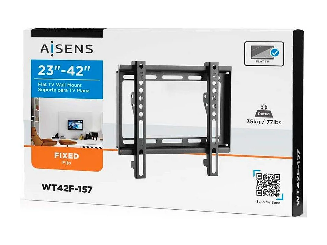 Soporte de TV fijo Aisens WT42F-157 23''-42'' negro