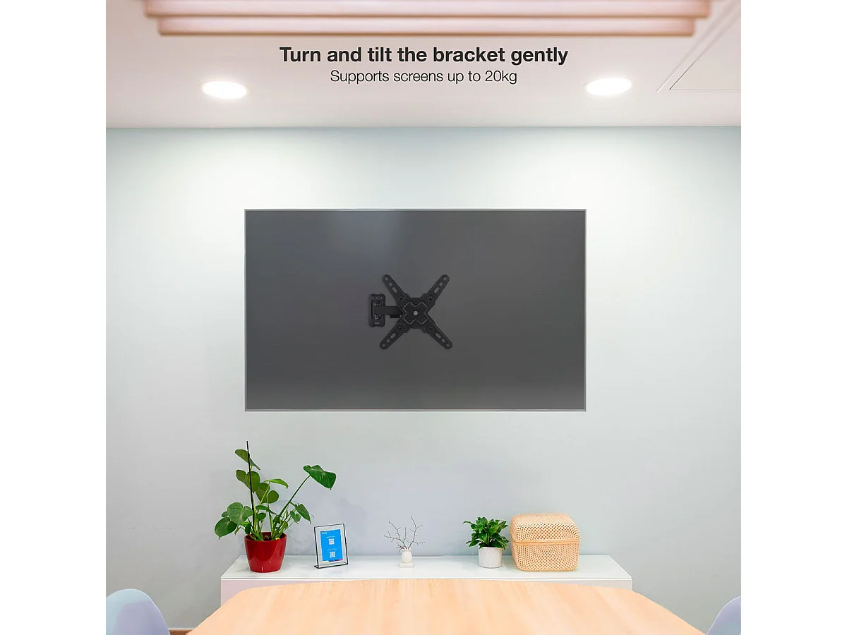 Soporte de TV TooQ LP1343TN-B  13"-43" inclinable y pivotable negro